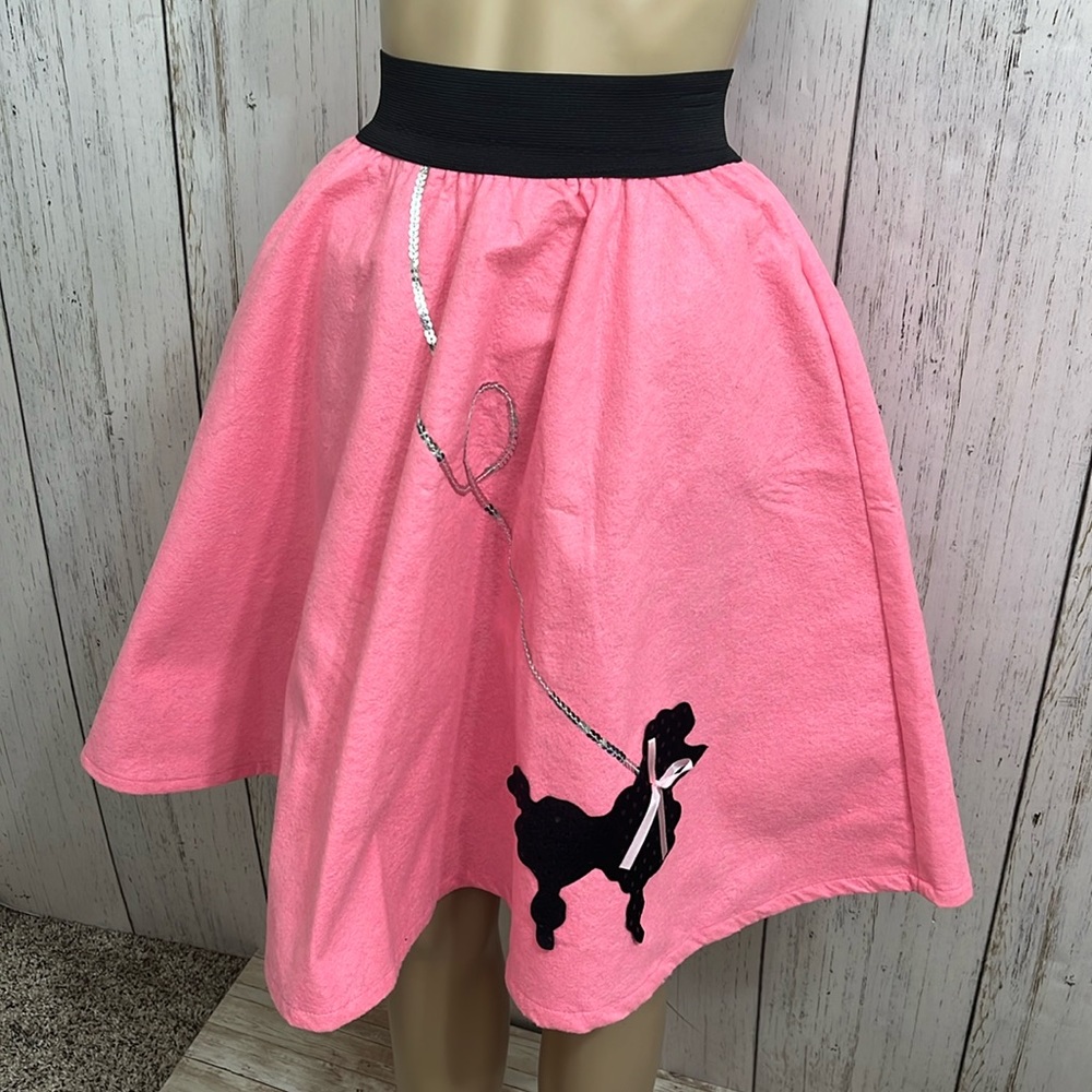 Vintage Poodle Skirt Pink Size XS